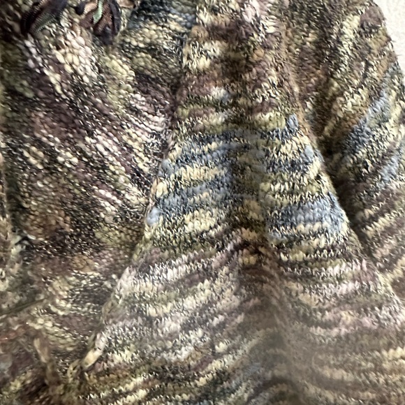 Coldwater Creek Knit Cardigan Sweater with Floral Appliqué in women’s Large - Picture 7 of 9